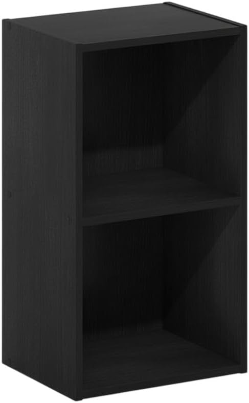 Furnifact Blackwood Bookcase with Classic Wooden Design, Sturdy Construction for Living Room and Office, Elegant Storage Solution