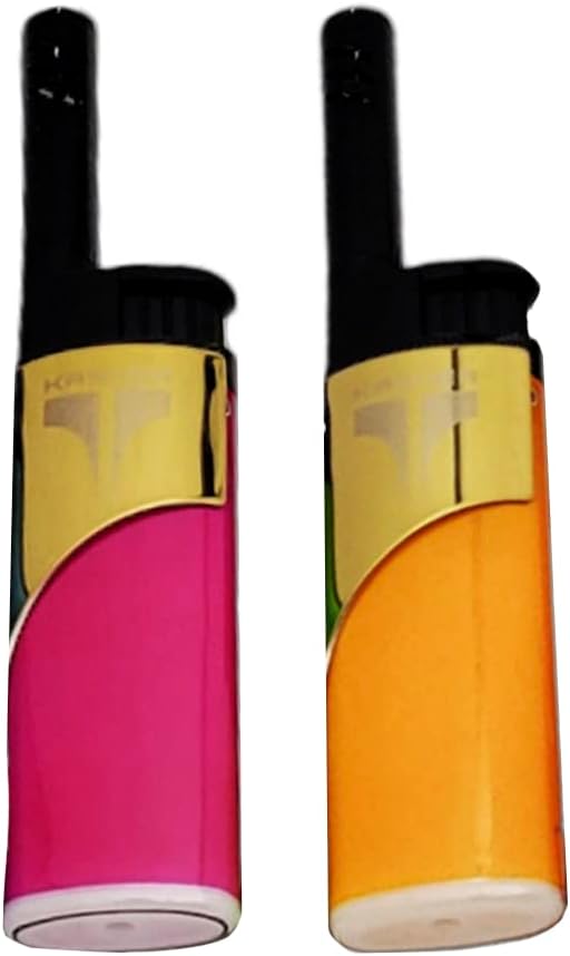 Kasher EZ Reach Candle Lighter with Candle Tool - Extended Wand - Ideal for Lighting Scented Candle Jar, Camping, Outdoor, and BBQ - Pack of 2 (Gold)