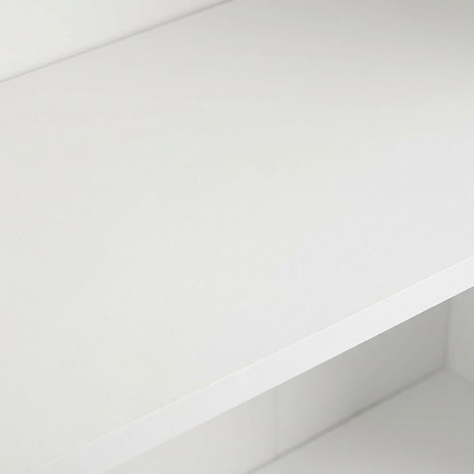 Furnifact White Bookcase with Modern Design, Durable Wooden Construction, Easy Assembly, Suitable for Living Room or Office Storage