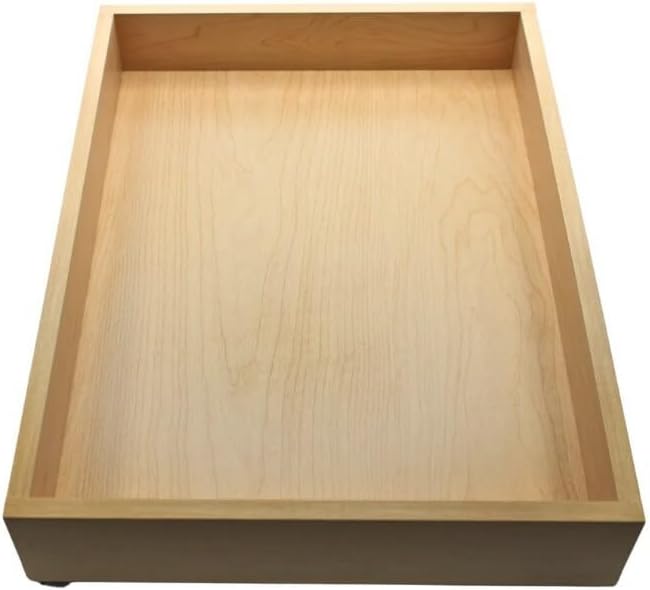 SlidingSusan Pull Out Drawer Organizer for Cabinets, Gliding Soft Close Shelves for Kitchen, Pantry, Bathroom, & Storage Organization, Hard Rock with MDF Core, 14 Inch Wide x 18 Inch Deep