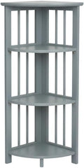 Furnifact Slate Gray Bookcase with Open Shelves for Organized Storage, Modern Design, Durable Construction, Suitable for Living Room or Office