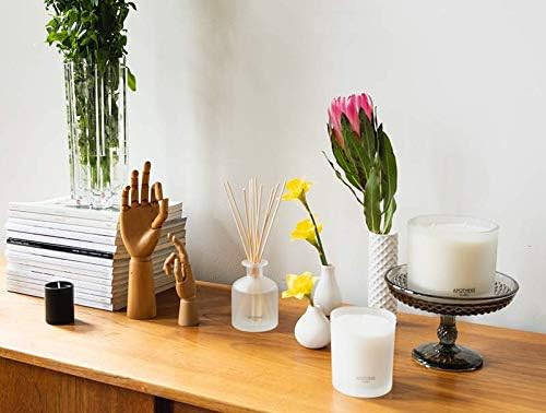 Apotheke Signature Scented Candles for Home, Santal Rock Rose - 10.5 oz - Soy Wax, Non Toxic, Large Jar White - Luxury Candle Gifts for Women & Men - Sandalwood, Rose, Musk, and Leather