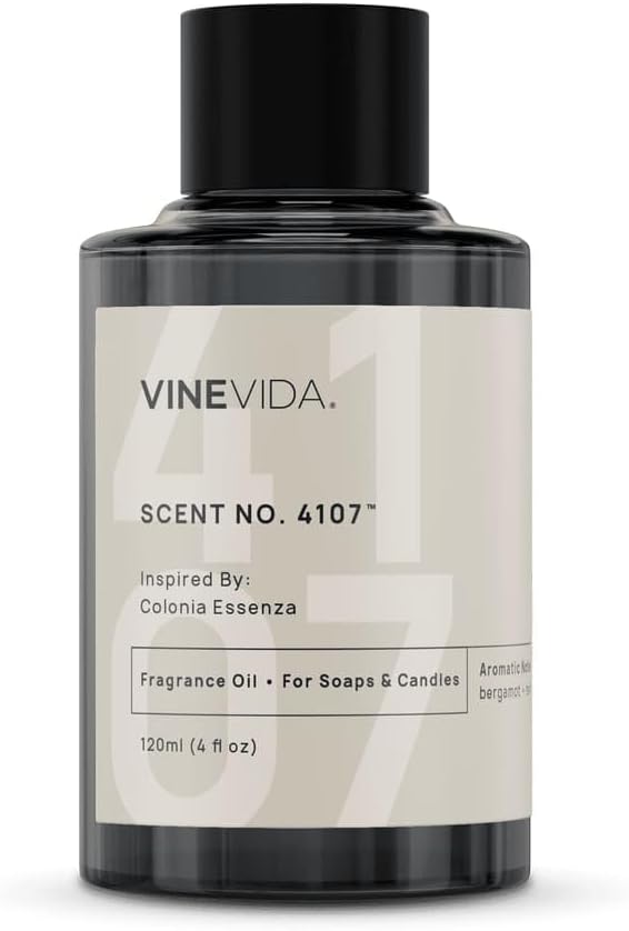 VINEVIDA [120mL] Scent No. 4107 Fragrance Oil for Candle Making - Natural Candle Oil Scents - Soap Making Essential Oil - Made in USA
