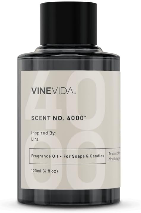 VINEVIDA [120mL] Lira Fragrance Oil for Candle Making - Natural Candle Oil Scents - Soap Making Essential Oil - Made in USA