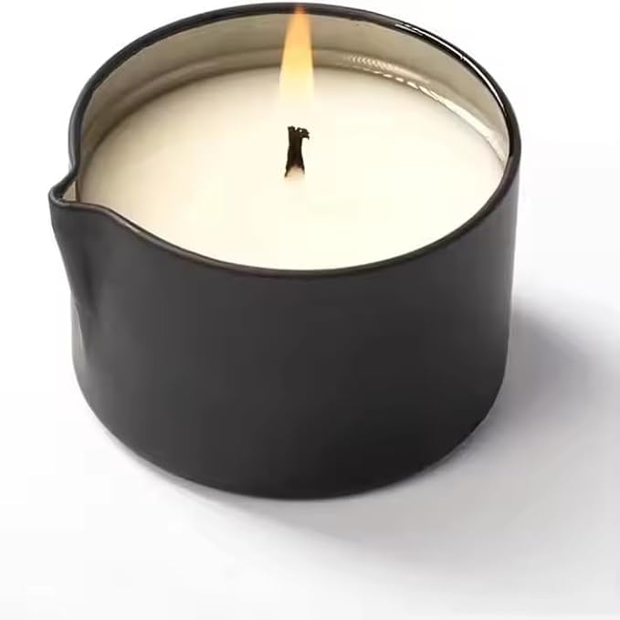Ryaner 12PCS 2oz Candle Tins With Pour Spout Lids, Bulk Candle jar for DIY making, Empty Metal Container for massage candles making.