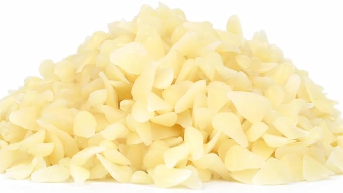 BeyTyKy White Beeswax Pellets 100% Pure and Natural Triple Filtered Beeswax for Candle Making, Skin, Face, Body, Hair Care DIY Creams, Lotions, Lip Balm and Soap Making Supplies, 1Lb