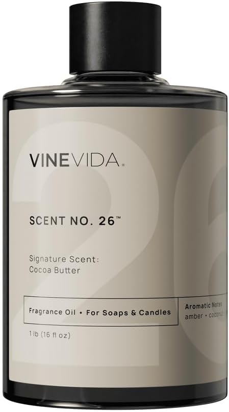 VINEVIDA [16oz] Cocoa Butter Fragrance Oil for Candle Making and Soap Making - Premium Candle Scents for Soy Candles