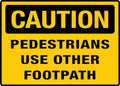 Pedestrians Use Other Footpath Sign 12”X8” Metal Signs Aluminum Sign Pre-Drilled Holes For Easy Mounting Indoor Or Outdoor Use For Fence Door Or Gate