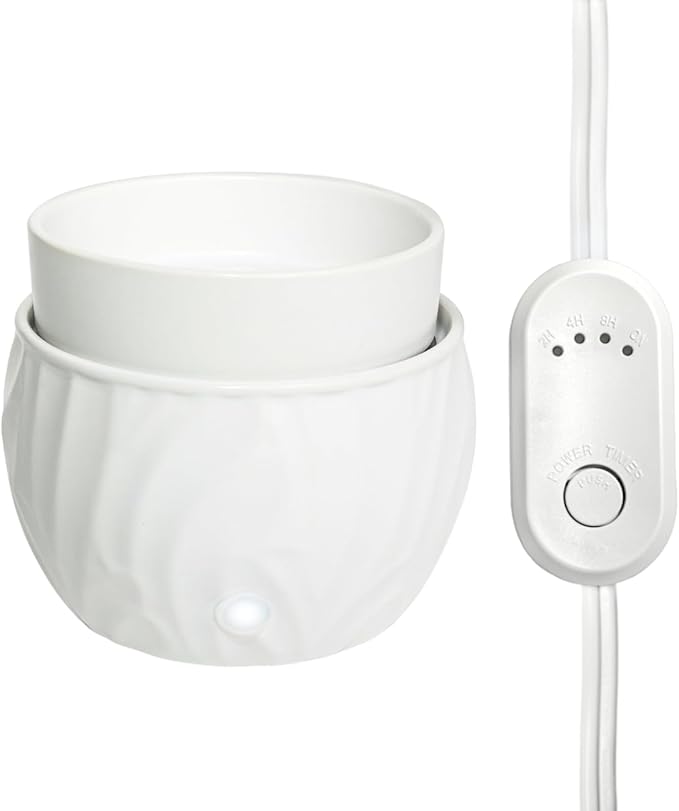 Colonial Candle Wax Melt Warmer with Timer, 3-in-1 Electric Wax Melter for Scented Wax Melts, Cubes, and Tarts | Home, Office, Bedroom, Gift & Décor