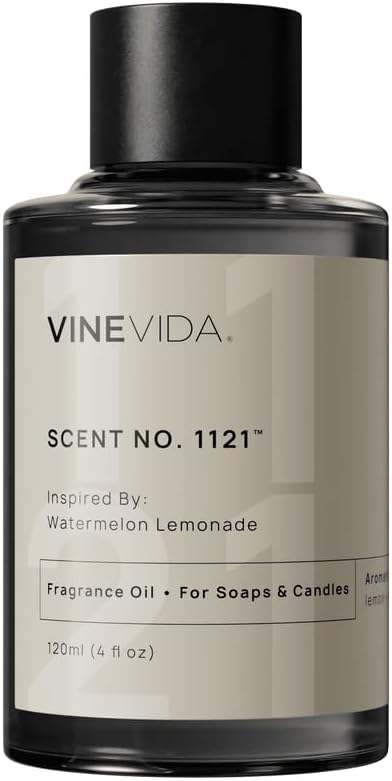 VINEVIDA [4oz] Watermelon Lemonade Fragrance Oil for Candle Making - Scents for Soap Making - Natural Candle Oil Made in USA