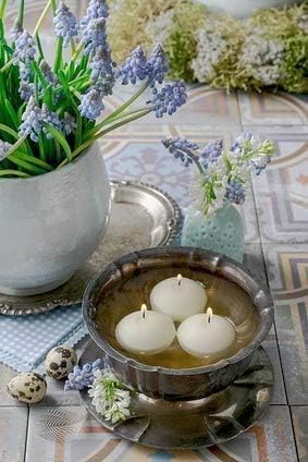 D'light Online Large Pale Ivory 3 Inch Floating Candles for Events, Centerpieces, Spa, Pool, Home Decor, Cylinder Vases and Holiday Decor - (Pale Ivory, Set of 108)