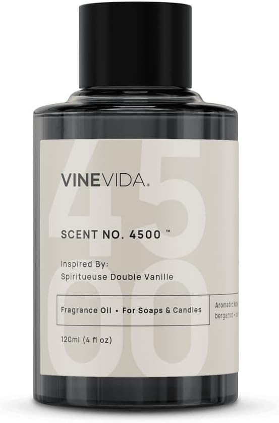 VINEVIDA [120mL] Spiritueuse Double Vanille Fragrance Oil for Candle Making - Natural Candle Oil Scents - Soap Making Essential Oil - Made in USA