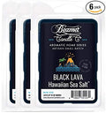 Beamer Candle Co. - Black Lava Hawaiian Sea Salt Wax Melt – Ocean Breeze & Mineral Sea Salt Scent – 3 Packs of 6 Cubes – Odor Eliminating – High Fragrance – 40 Hour Burn Time