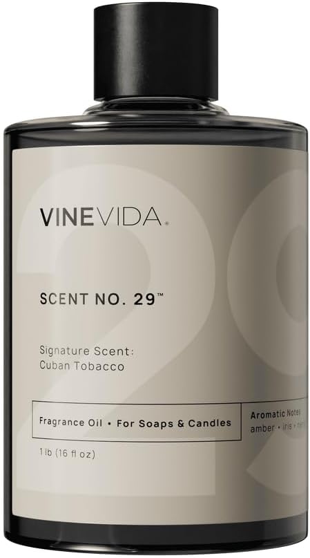 VINEVIDA [16oz] Cuban Tobacco Fragrance Oil for Candle Making Scents Soap, Perfume Oils, Soy Candles, Beard, Home, Cologne Men, Reed Diffusers, Car Freshies, Lotion, ARTS-FOBP-CUBA-TOBB-16