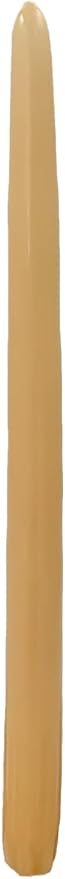 D'light Online Elegant 12" Unscented Colonial Ivory Taper Candles, Premium Quality Hand-Dipped Tapered Candles, Dripless and Smokeless - Set of 12 Individually Wrapped (12 Inch, Colonial Ivory)