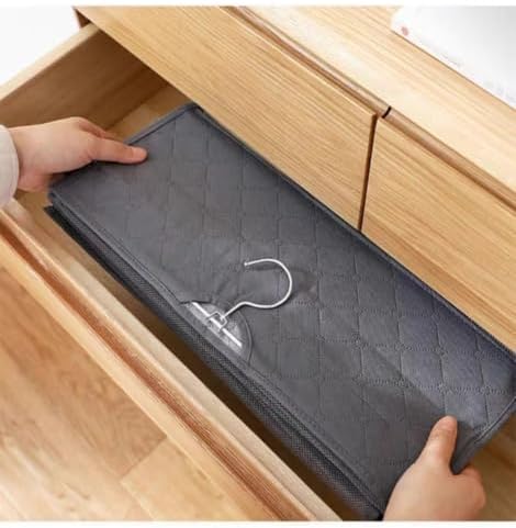 Space-Saving Wall Hanging Handbag Organizer - Non-Woven Tote Storage Bag with Mesh Pocket & Hook - Perfect Closet Solution for Handbags, 120x40cm, Durable & Stylish