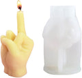 3D Hand Shaped Silicone Mold for Candle Making, Gesture Candle Mold,Middle Finger Shaped Resin Casting Mould for Making Candle Baking Soap Wax Cake Mousse Ice Cream