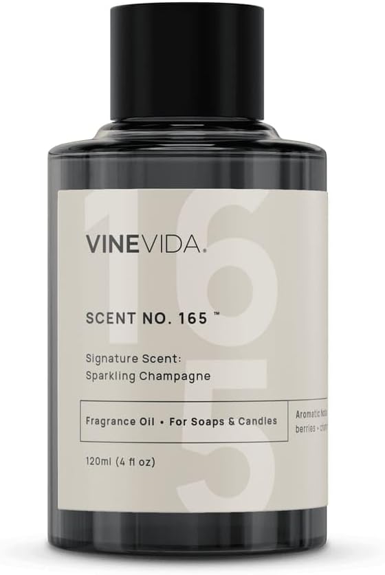 VINEVIDA [4 oz] Sparkling Champagne; Fragrance Oil for Candle Making and Soap Making - Premium Candle Scents for Soy Candles