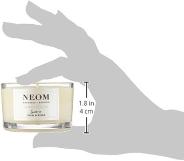 NEOM- Complete Bliss Scented Candle, Travel Size | Blush Rose, Lime & Black Pepper | Essential Oil Aromatherapy Candle | Scent to De-Stress