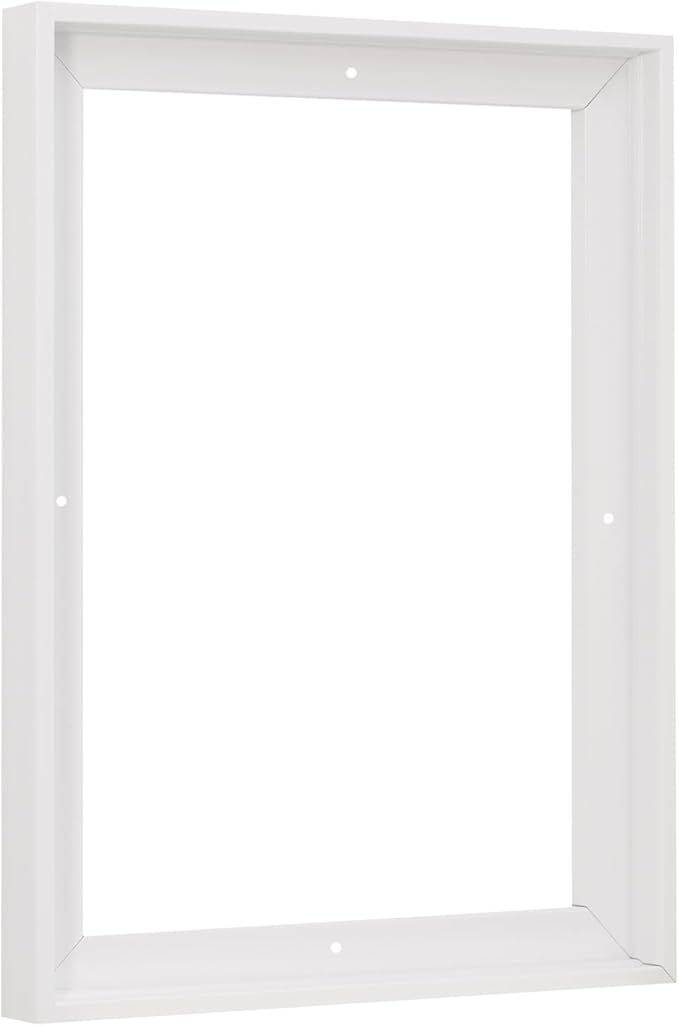 Pixy Canvas Floater Frame 16x20 for 3/4 (0.75) inch Deep Canvas Paintings/Canvas Prints/Wood Canvas Panels/Wall Art/Wall Decor/Home Decor/Artwork (White, 16 x 20 inch, Portrait)