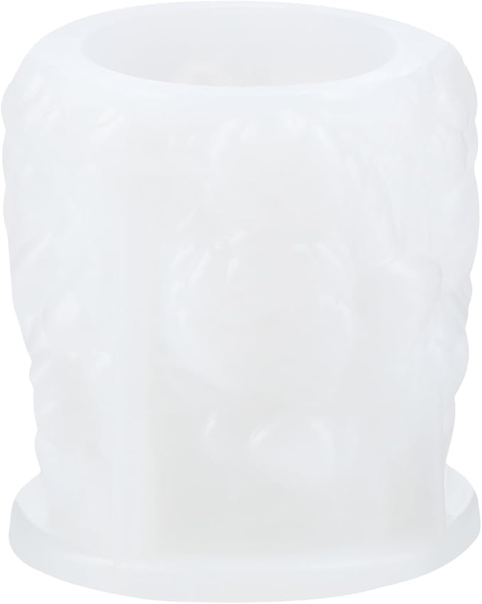 XIAOSHUI Flower Cylinder Candle Mold Flower Pillar Silicone Candle Molds for Candle Making Aromatherapy Candles Gypsum Clay Craft Candle Home Decorate