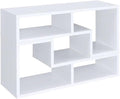 Furnifact White Multipurpose TV Stand and Bookshelf, Durable Construction, Versatile Storage, Transitional Style, Modern Home Office and Living Room Decor