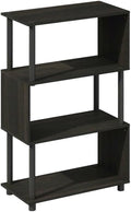 Furnifact Espresso Bookcase with Durable Wooden Construction, Sturdy Shelves, Elegant Design, and Versatile Storage Solution