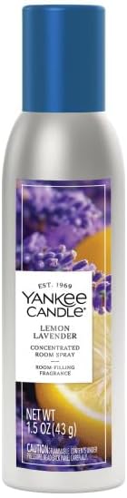 Yankee Candle Concentrated Air Freshener Room Spray, Lemon Lavender, Midsummer's Night, Clean Cotton (1 Ea.) (Variety Pack)
