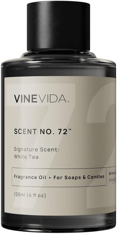VINEVIDA [4oz] White Tea Fragrance Oil for Candle Making and Soap Making - Premium Candle Scents for Soy Candles