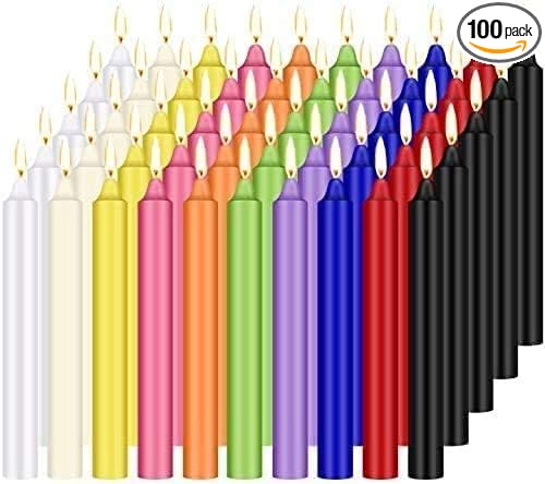 HELLY Unscented 4" Mini Chime Ritual Spell Taper Candle