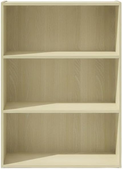 Furnifact Steam Beech Bookcase with Single Wood Piece, Durable Wooden Construction, Stylish Design for Home and Office Storage