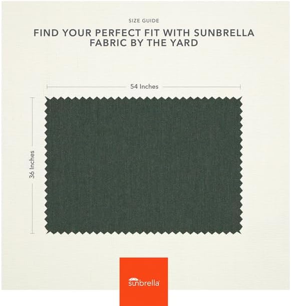 Sunbrella Outdoor Fabric by The Yard | Cast Ivy | Official Sunbrella Seller | Indoor or Outdoor Upholstery Fabric for Chairs, Cushions, Drapery, Pillows, Furniture