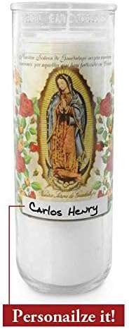 Root Candles Prayer Candles Clear Glass Devotional 7-Day Prayer Candle, 1-Count, Day of The Dead (Spanish) (Pack of 2)