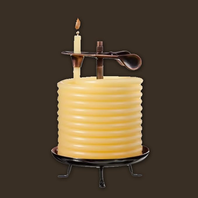 Candle by the Hour 20561B 144-Hour Candle, Eco-friendly Natural Beeswax with Cotton Wick,Yellow