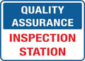 Quality Assurance Inspection Station Outdoor Metal Sign - 12 X 8 Metal Signs For Business, Workplace, Office, Home, Delivery Signs, Road Signs, Garden Signs