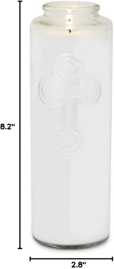 Root Candles Clear Glass Devotional 7-Day Prayer Candle, 1-Count, Sacred Heart of Jesus (Pack of 2)