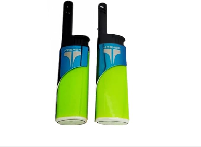 Kasher EZ Reach Candle Lighter with Tool - Extended Wand - Ideal for Lighting Scented Candle Jar, Camping, Outdoor, and BBQ | Pack of 2 (Green)
