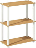 Furnifact Beech White Bookcase, Durable Wooden Construction, Modern Design, Versatile Storage Solution, Elegant Finish