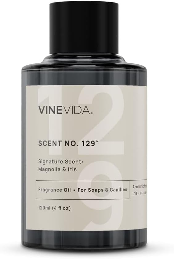 VINEVIDA [4 oz] Magnolia & Iris; Fragrance Oil for Candle Making and Soap Making - Premium Candle Scents for Soy Candles