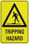 Tripping Hazard Sign 12”X8” Metal Signs Aluminum Sign Pre-Drilled Holes For Easy Mounting Indoor Or Outdoor Use For Fence Door Or Gate