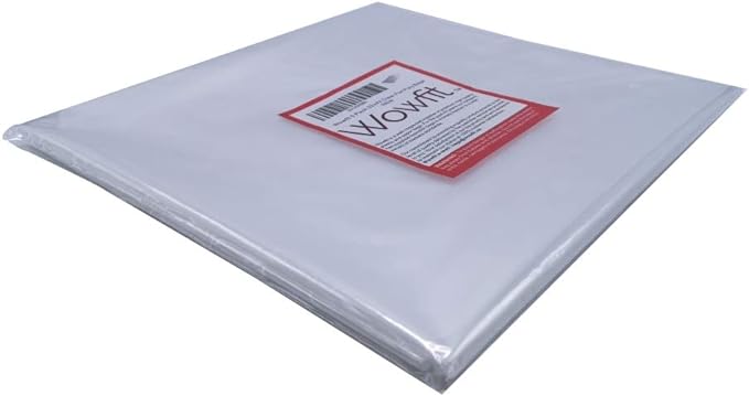 Wowfit 5 CT 45x65 inches Extra Large Clear Plastic Bags Perfect for Car Seat, Luggage, Suitcase, Stroller, Chair, Kids Bike and Attic Storage (2 Mil Flat Bags, Include 5 Ties)