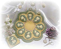 Vintage Bunnies Penny Rug Kit Pre Washed Wool Applique Kit Easter Pattern