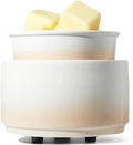 Ceramic Electric Wax Melt Warmer & Cube Oil Melter Cute Small Warmers Aromatherapy for Home Decorative Burner Melts Scented Candle Tart Scent Warm Fragrance (Mist Orange)