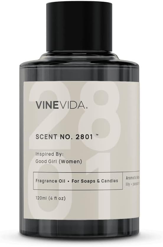 VINEVIDA [120mL] Scent No. 2801 Fragrance Oil for Candle Making - Natural Candle Oil Scents - Soap Making Essential Oil - Made in USA