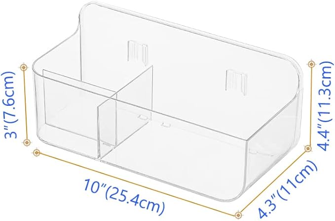 Poeland Wall Mounted Storage Organizer Set of 2