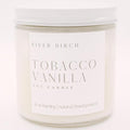 River Birch Candles Tobacco Vanilla Scented Candle | Premium, All-Natural, Non-Toxic, Soy Candles | 16oz 90 Hr Burn Time | Cozy Relaxing Gifts for Home