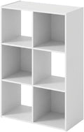 Furnifact White Bookcase with Durable Wooden Construction, Modern Design, Ample Storage, Stylish Finish, Ideal for Home or Office Use