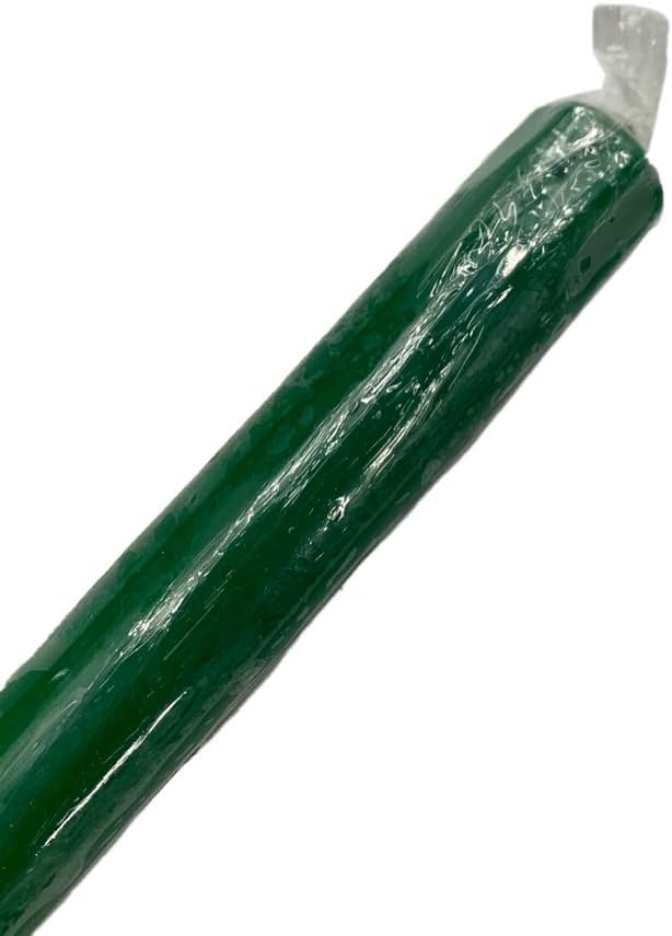 D'light Online Elegant 10" Holidays Red and Green Taper Candles for Christmas - Premium Quality Candles Unscented, Hand-Dipped Tapered, Dripless and Smokeless - Set of 12 (10 Inch, Jingle Bells)