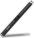 MeeToo Candle Electric Lighter Rechargeable USB Type-C Lighters for Candle Christmas Kitchen Camping Party, Gifts for Wife Women Men Nana Black