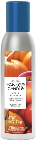 Yankee Candle Concentrated Air Freshener Room Spray, Odor Eliminator for Home, Bathroom, Apple Pumpkin, 1.5 Oz (Pack of 3)
